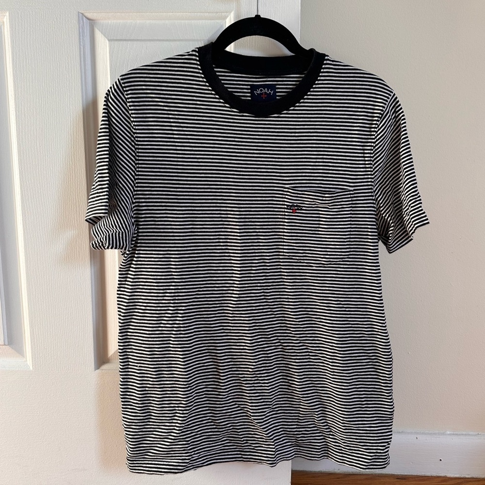 Noah Striped Tee, Navy & White, Size Small (Men’s)